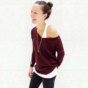 Lululemon The Sweater Life Pullover in Heathered Bordeaux Drama